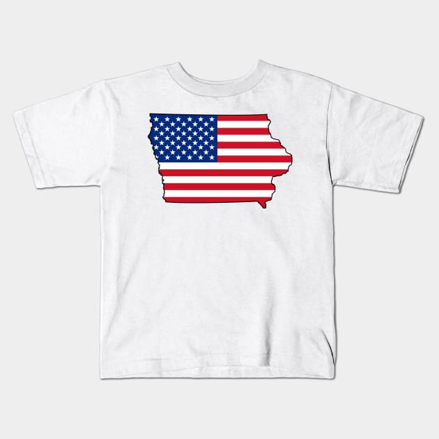 Iowa USA Kids T-Shirt by somekindofguru